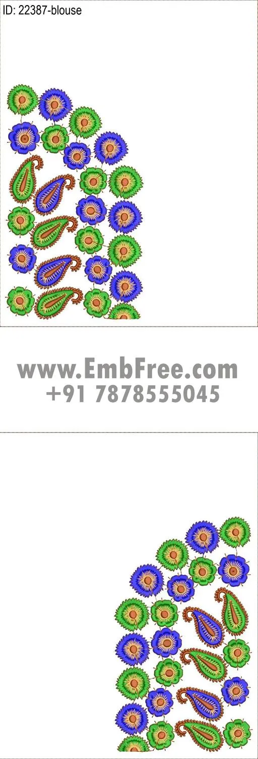 blouse embroidery design-ID:22387