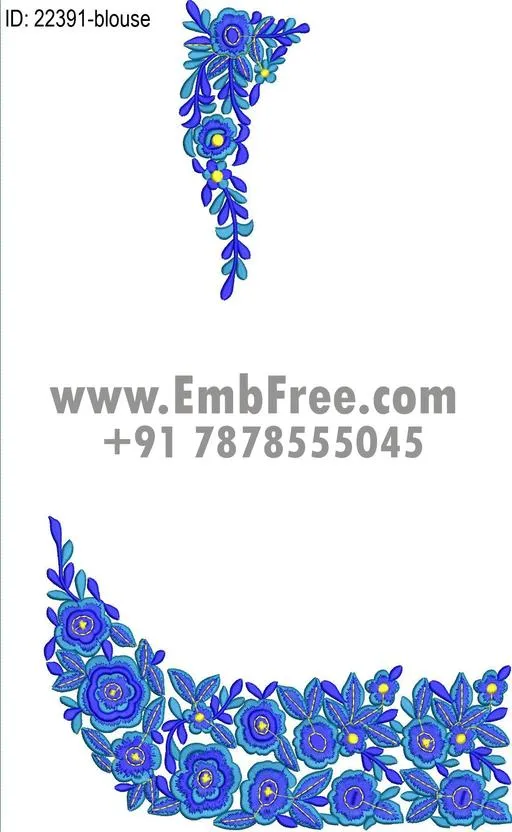 blouse embroidery design-ID:22391