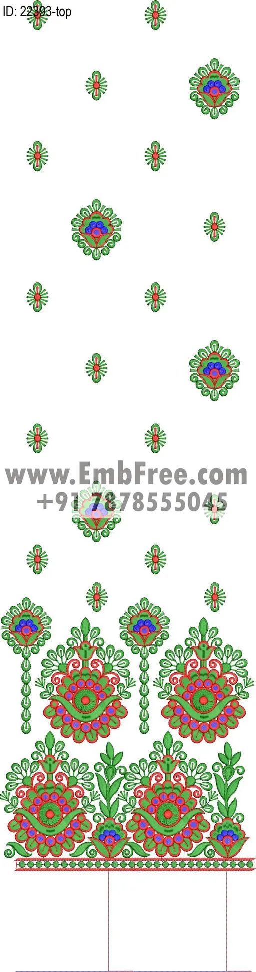 top suit embroidery design