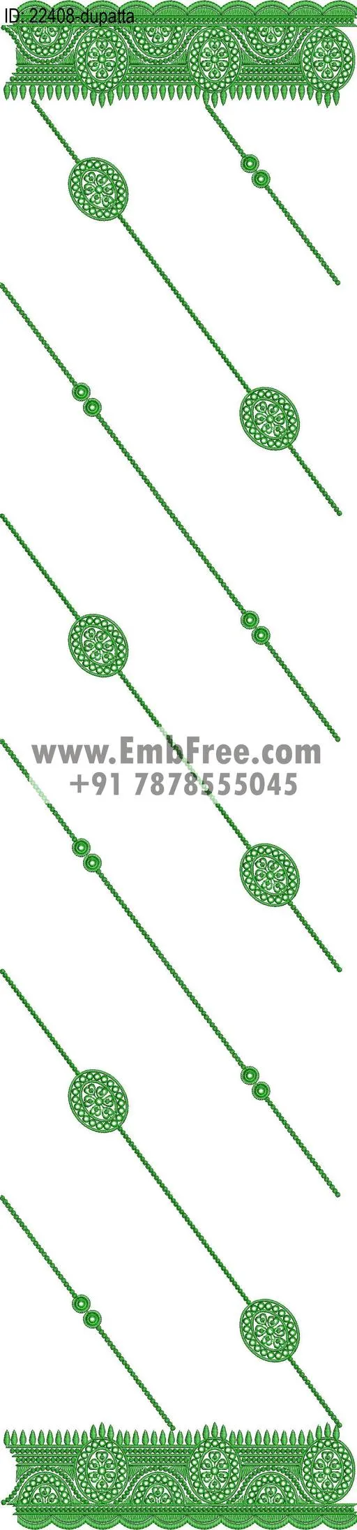 dupatta embroidery design-ID:22408