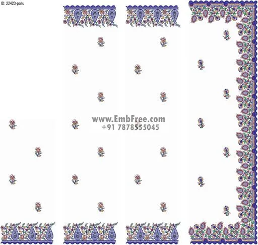 saree cpallu embroidery design-ID:22423
