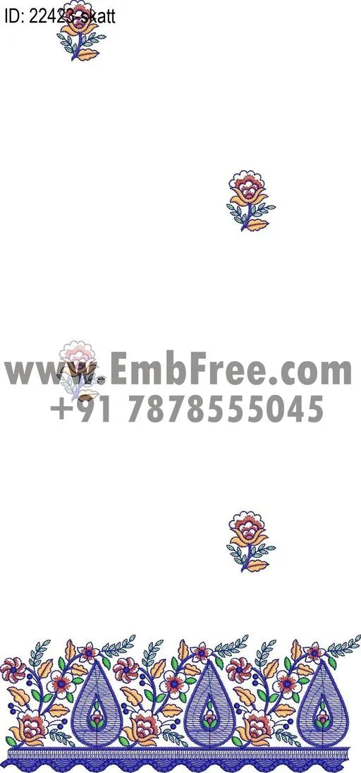 saree cpallu embroidery design thumbnail 3