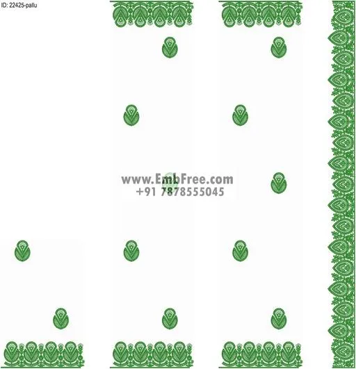 saree cpallu embroidery design-ID:22425