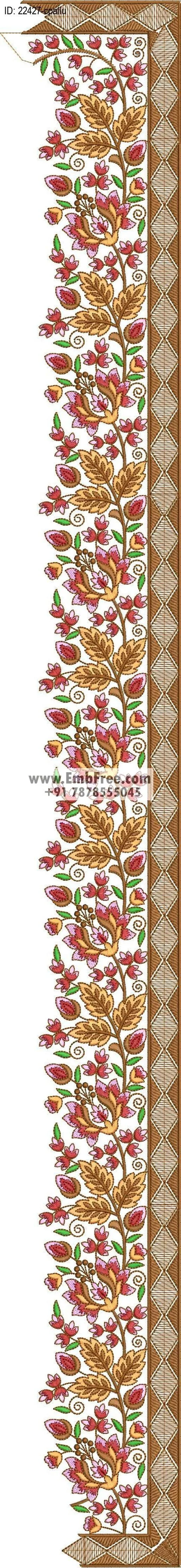 saree cpallu embroidery design