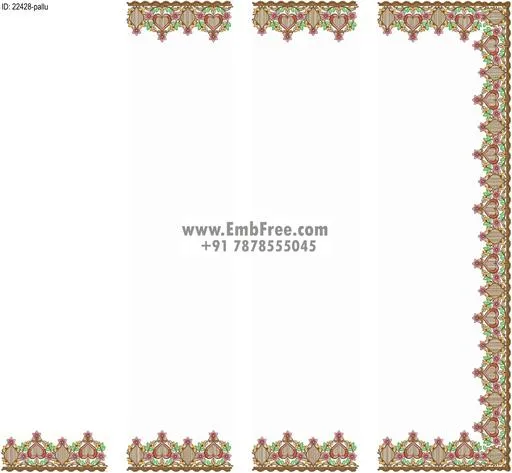 saree cpallu embroidery design-ID:22428