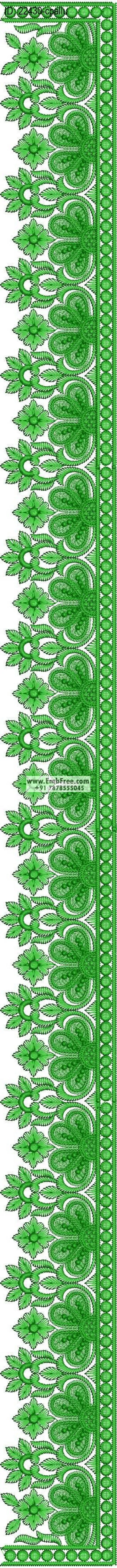 saree cpallu embroidery design