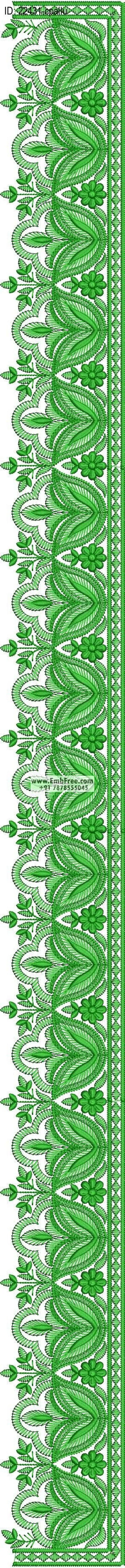 saree cpallu embroidery design