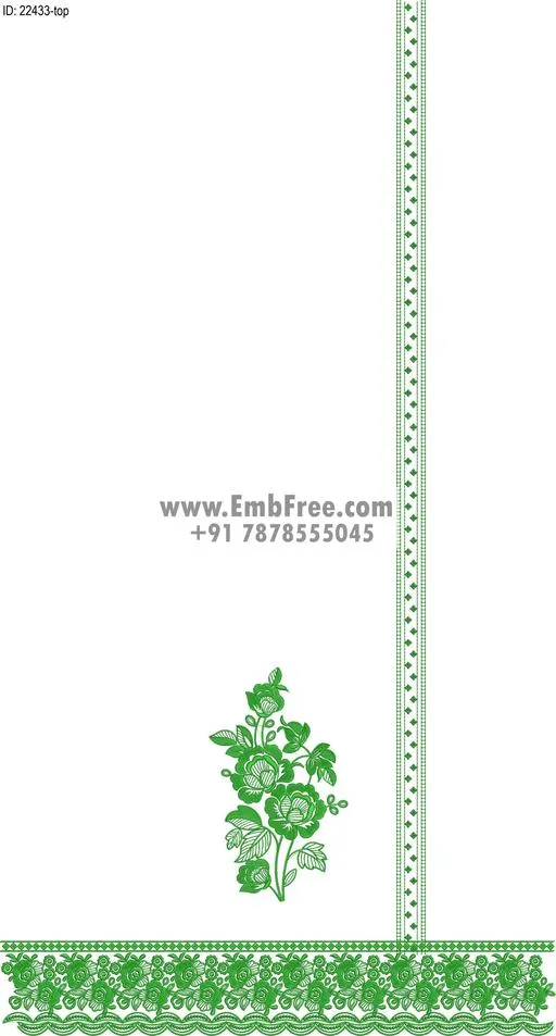 Embroidery Designs for dress id:22433