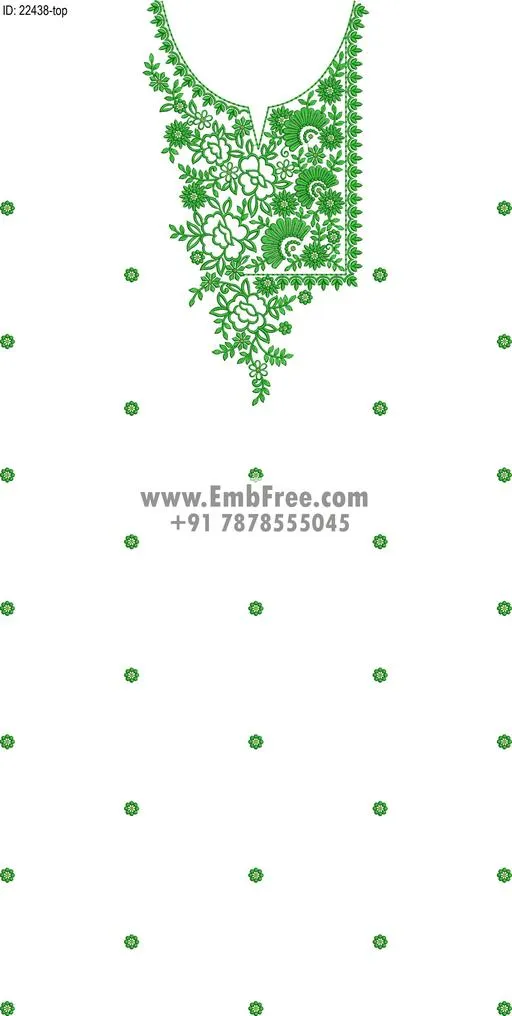 Embroidery Designs for dress id:22438