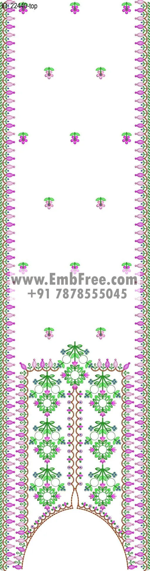Embroidery Designs for dress id:22440