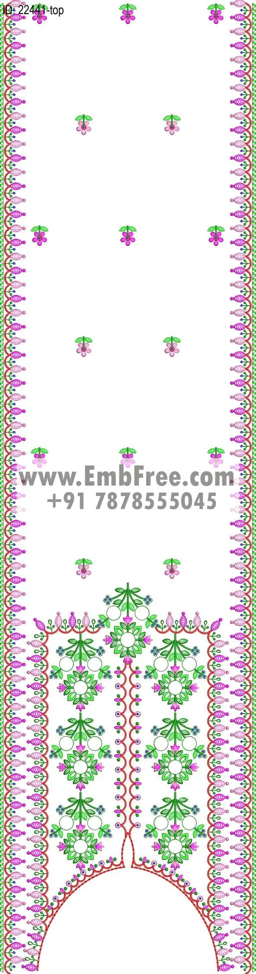 Embroidery Designs for dress id:22441