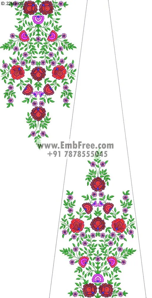 Embroidery Designs for dress id:22443