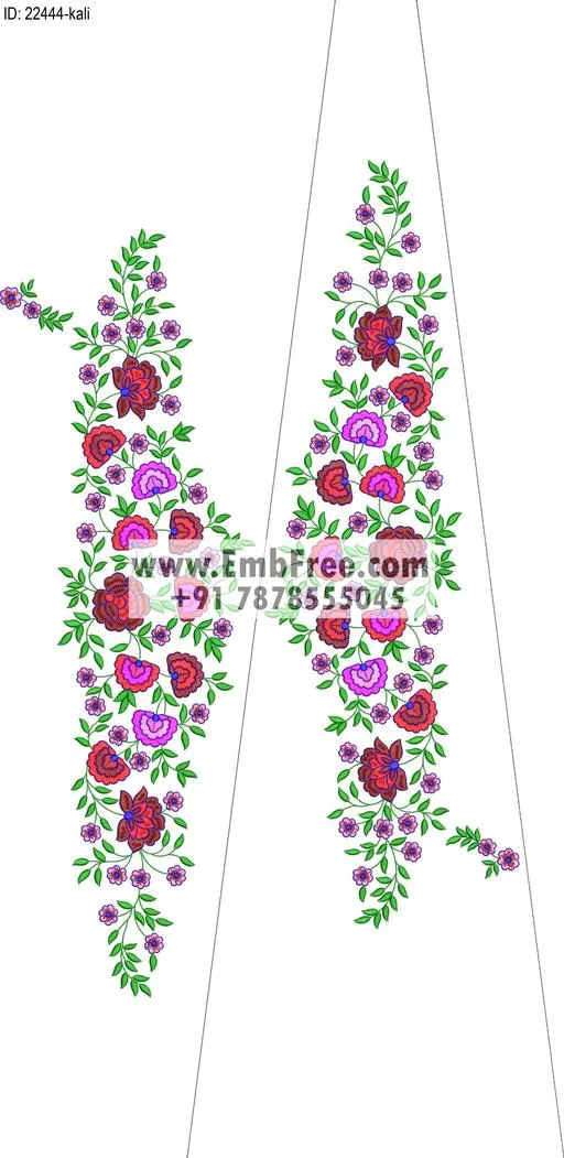Embroidery Designs for dress id:22444