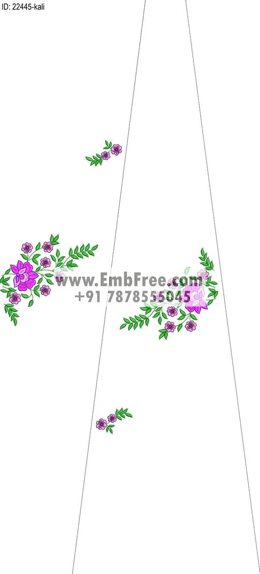Embroidery Designs for dress id:22445