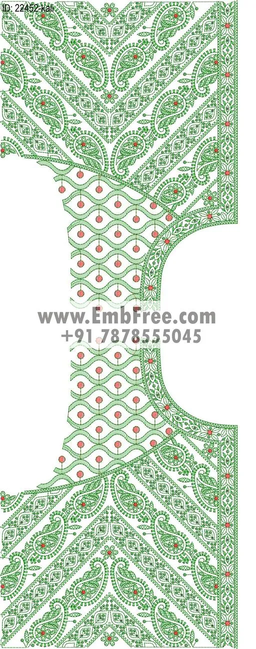 Embroidery Designs for dress id:22452
