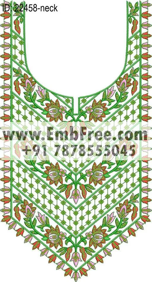 Embroidery Designs for dress id:22458