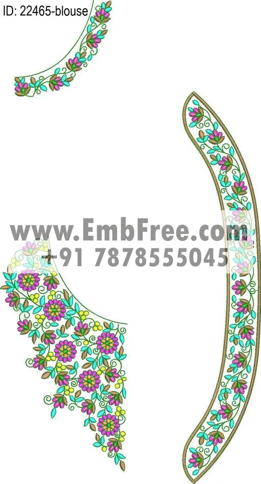 blouse embroidery design-ID:22465