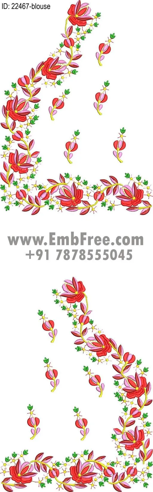 blouse embroidery design-ID:22467