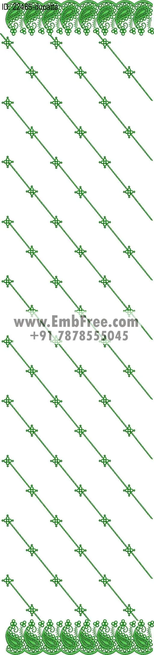 dupatta embroidery design-ID:22485