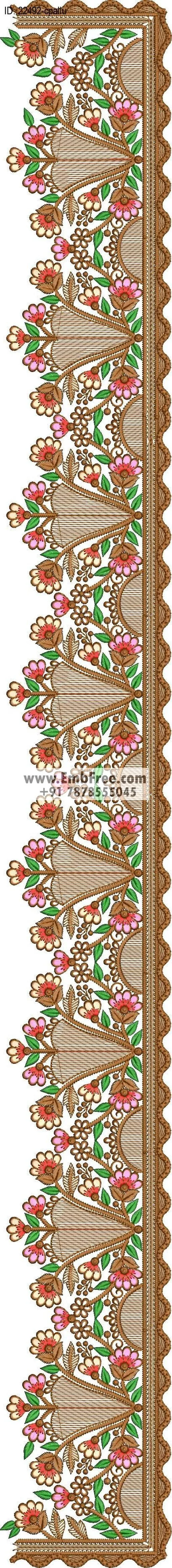 saree cpallu embroidery design