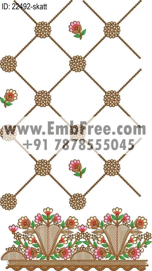 saree cpallu embroidery design thumbnail 3