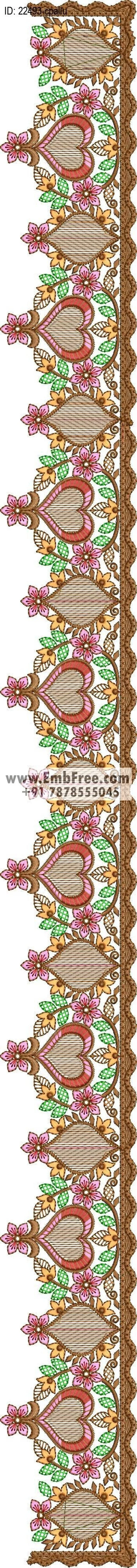 saree cpallu embroidery design