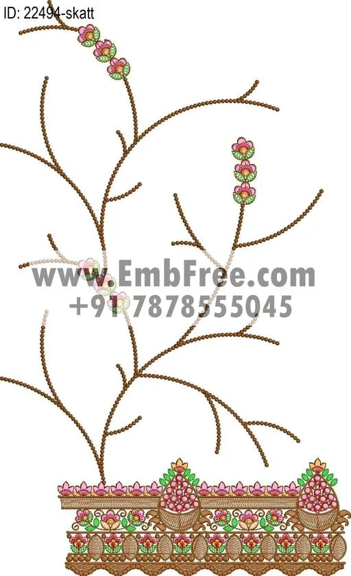 saree cpallu embroidery design thumbnail 3