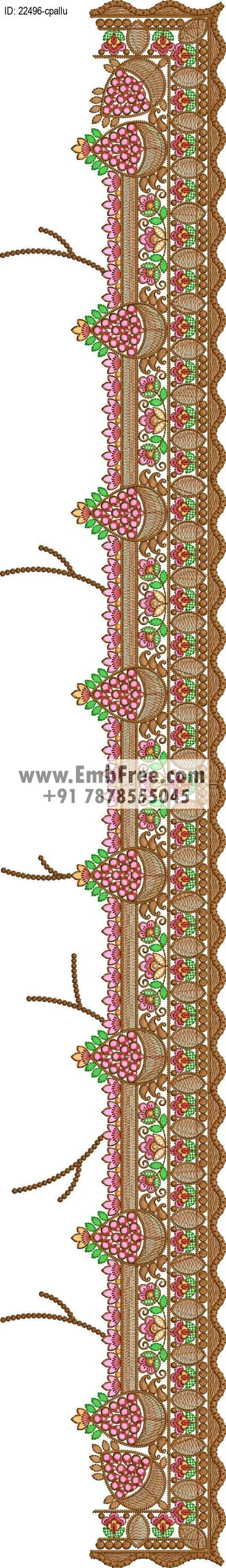 saree cpallu embroidery design