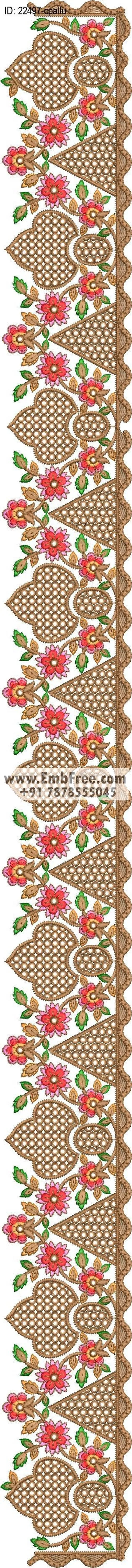 saree cpallu embroidery design