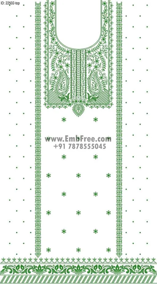 Embroidery Designs for dress id:22502