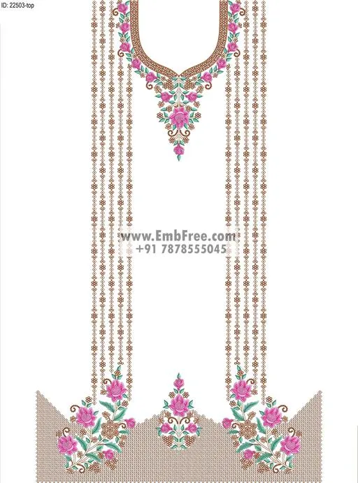 Embroidery Designs for dress id:22503