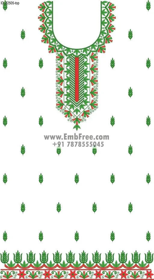 Embroidery Designs for dress id:22505