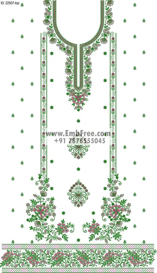 Embroidery Designs for dress id:22507