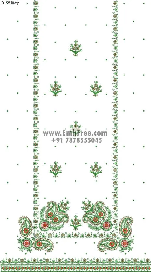 Embroidery Designs for dress id:22510