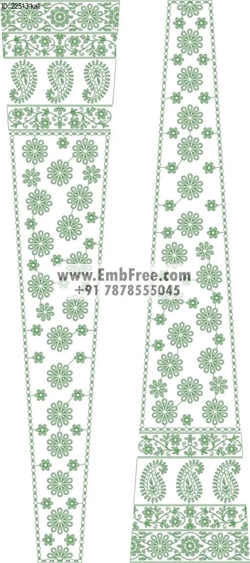 Embroidery Designs for dress id:22513