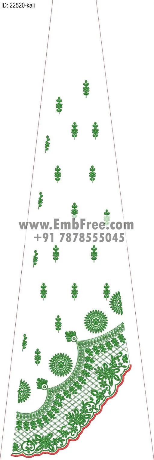 Embroidery Designs for dress id:22520