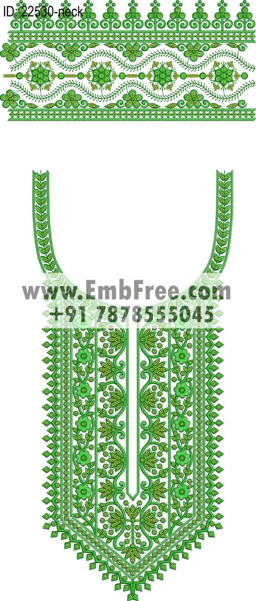 neck embroidery design-ID:22530