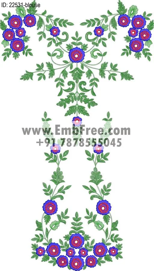 blouse embroidery design-ID:22531