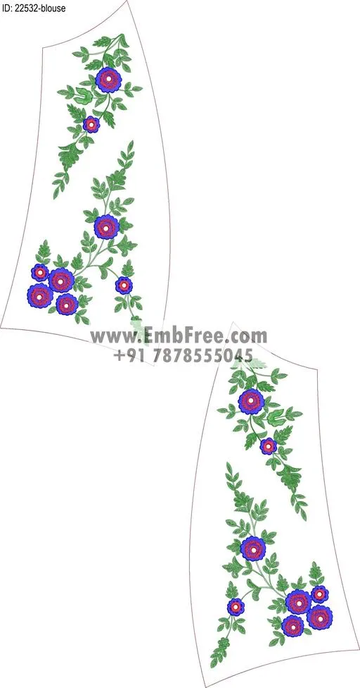 blouse embroidery design-ID:22532