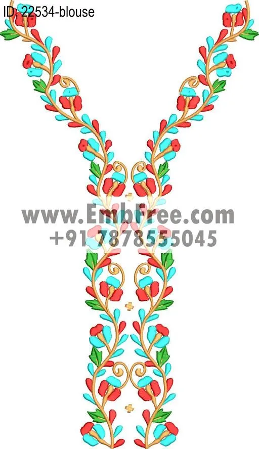 blouse embroidery design-ID:22534