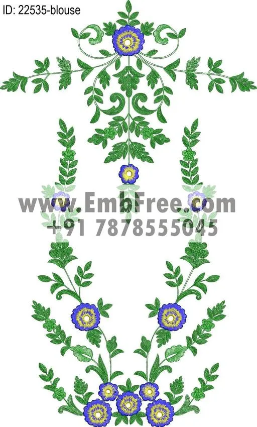 blouse embroidery design-ID:22535