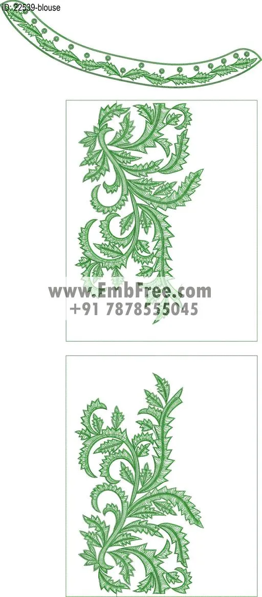 blouse embroidery design-ID:22539
