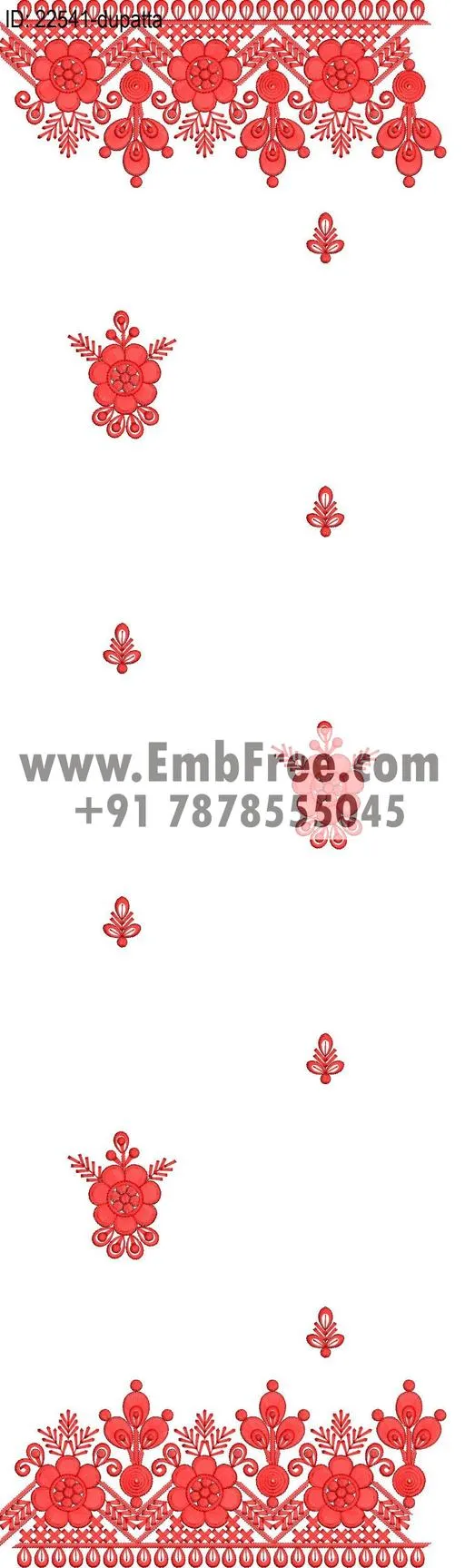top dupatta embroidery design