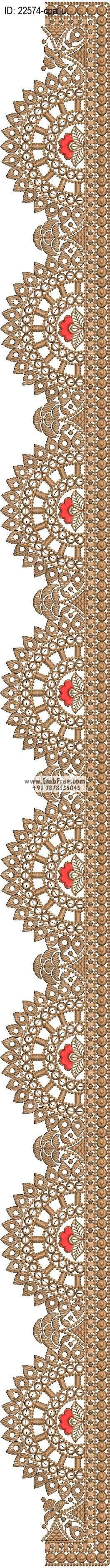 saree cpallu embroidery design