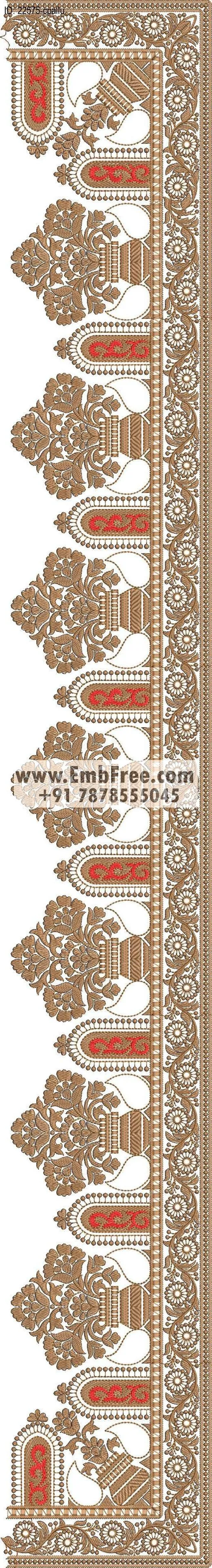 saree cpallu embroidery design