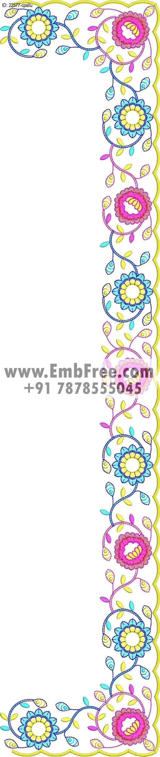 saree cpallu embroidery design