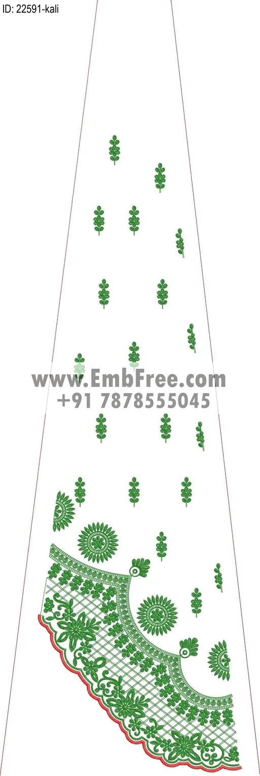 lahenga embroidery design-ID:22591