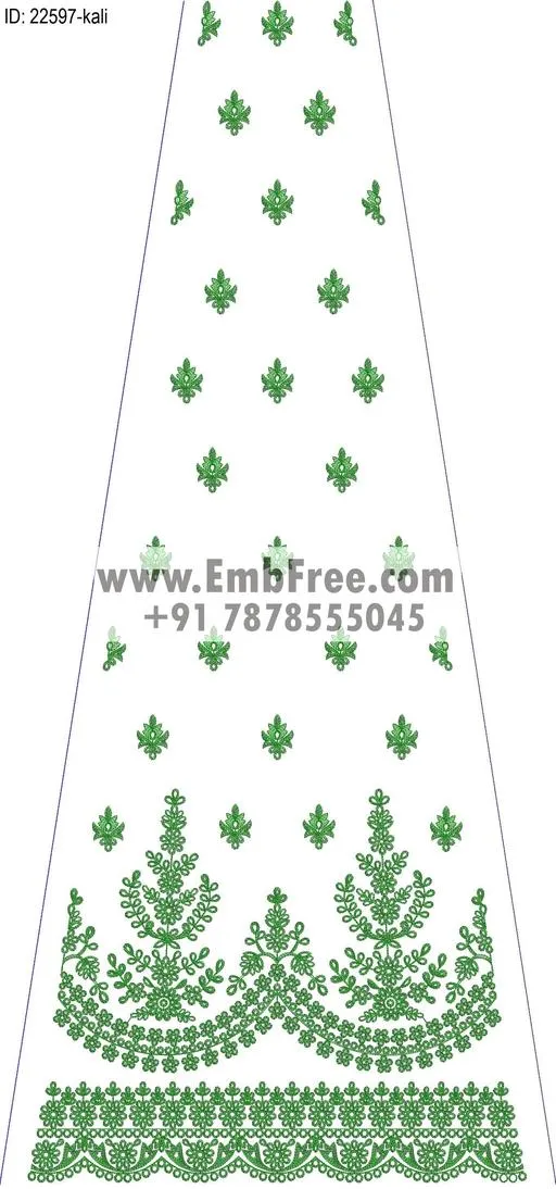 lahenga embroidery design-ID:22597