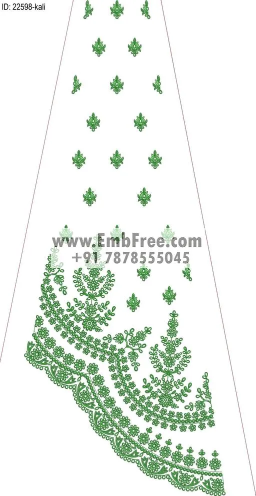 lahenga embroidery design-ID:22598