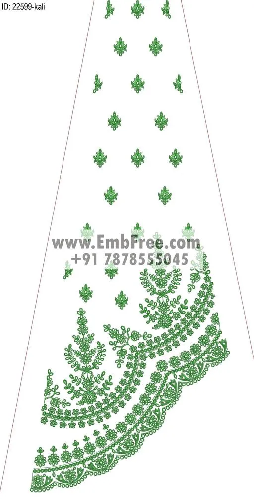 lahenga embroidery design-ID:22599